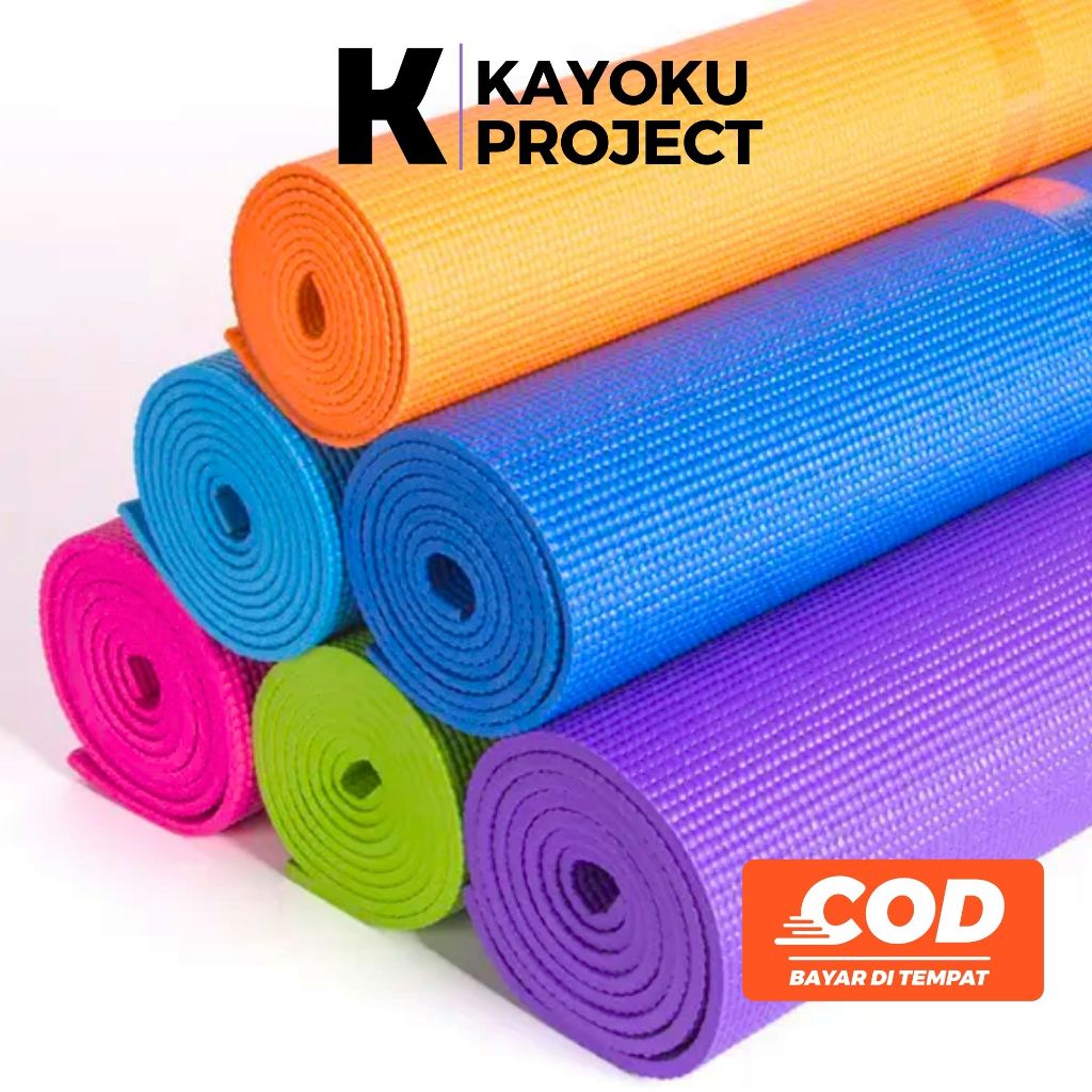 เสื่อโยคะ / เสื่อโยคะ / Yoga Matt กันลื่น / แผ่นยาง PVC TPE NBR
