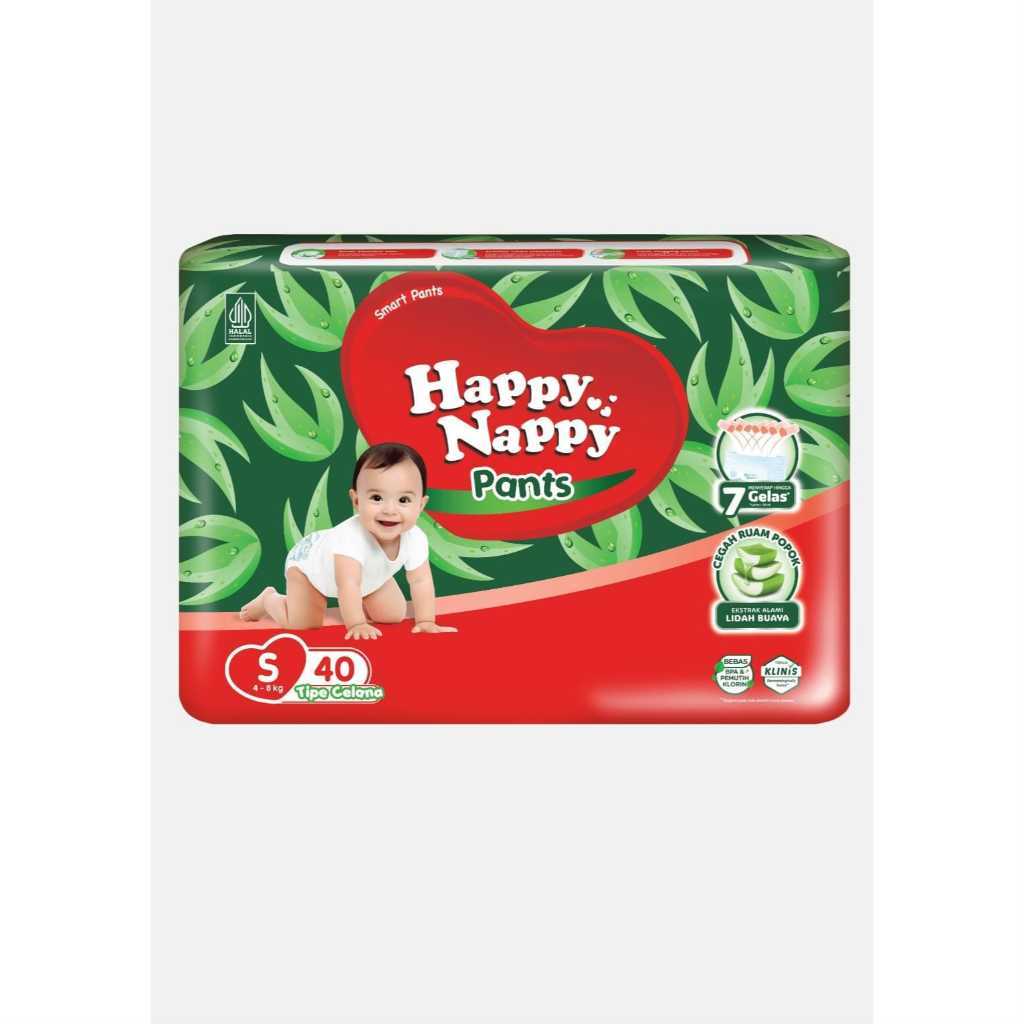 HAPPY NAPPY Smart pants ผ้าอ้อมเด็ก Size S40/M34/L30/XL26 /M54 ราคาส่ง