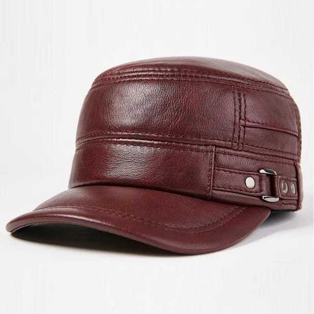Price Drop/Genuine Leather Men 's Hat Commando Hat And