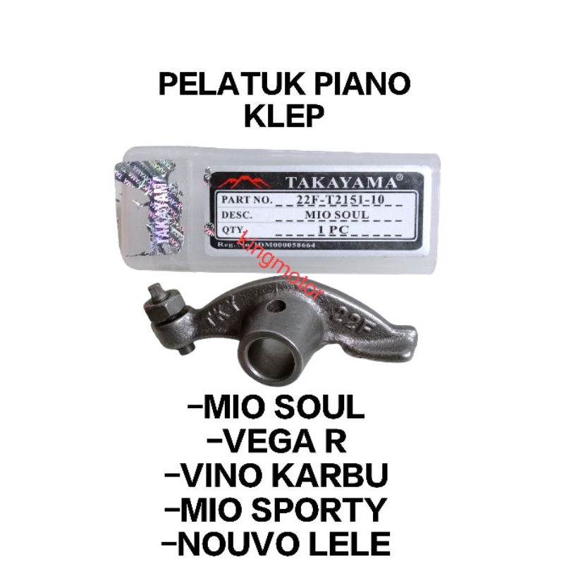 PIANO VALVE TRIGGER วาล์ว + BOLT (PRICE สําหรับ 1 ชิ้น) TAKAYAMA MIO SOUL MIO OLD VEGA R JUPITER Z F