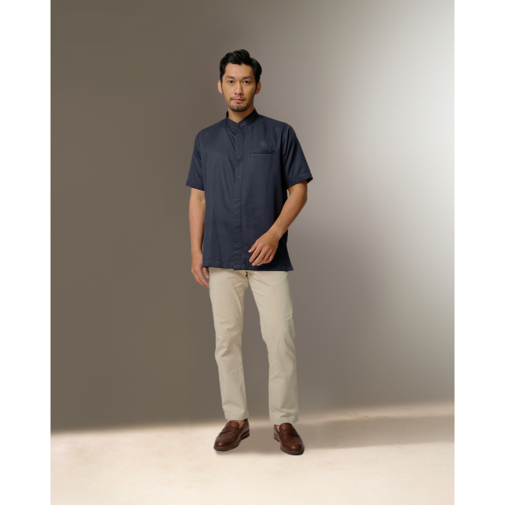 KEMEJA Hawa Outlet - เสื้อเชิ้ตแขนสั้นผู้ชาย Qais เสื้อเชิ้ต Koko ผู้ใหญ่รายวันและพรีเมี่ยม