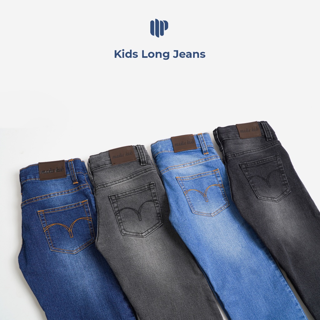 กางเกงยีนส์ขายาว Madia Premium สําหรับเด็กผู้หญิง PA02