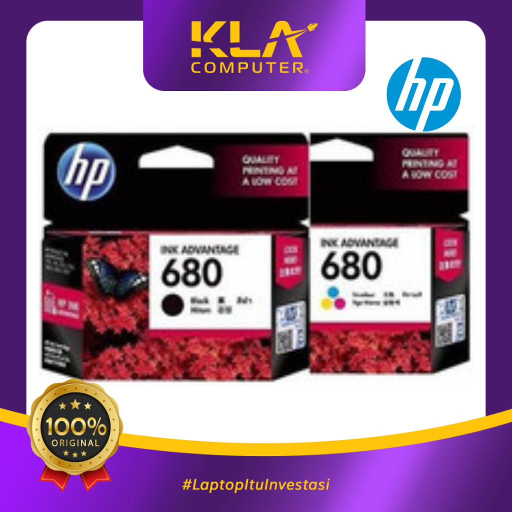 ตลับหมึก HP 680 Black & Tri-Color Ink Advantage - ของแท้