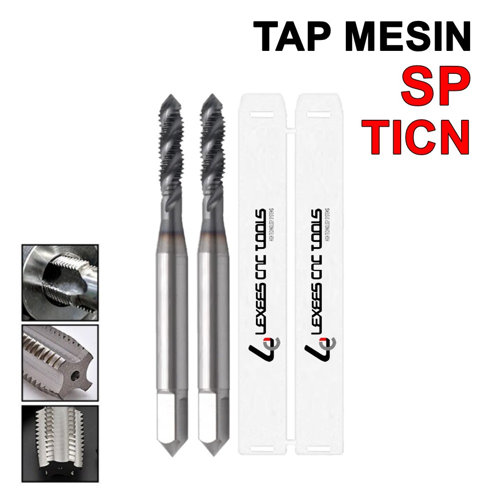 MESIN Tap Machine M5 X 0.8 HSS LEXEES Taps เครื่อง M5X0.8 เกลียว SP TICN-C