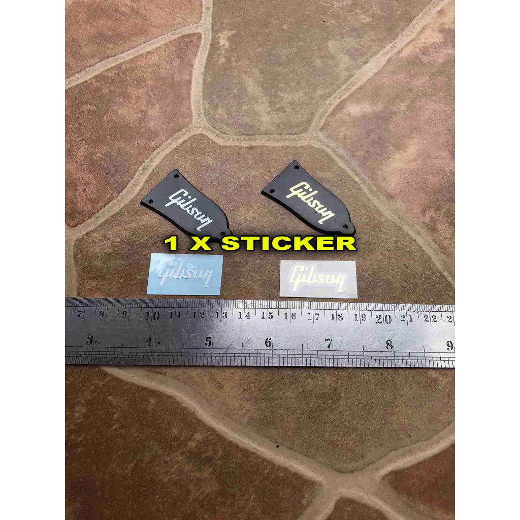 Gibson Logo Sticker Truss rod Cover Headstock Neck กีต้าร์โปร่งไฟฟ้า Trussrod