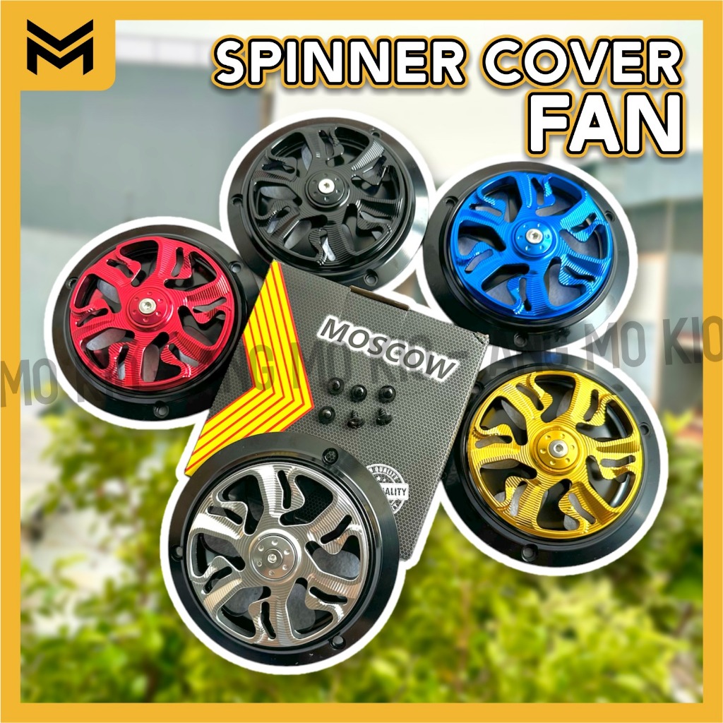ฝาครอบพัดลม SPINNER VESPA PRIMAVERA FULL CNC ALL MATIC MIO BEAT SCOOPY VARIO FINO FILANO FAZIZIO นําเข้า MOSCOW