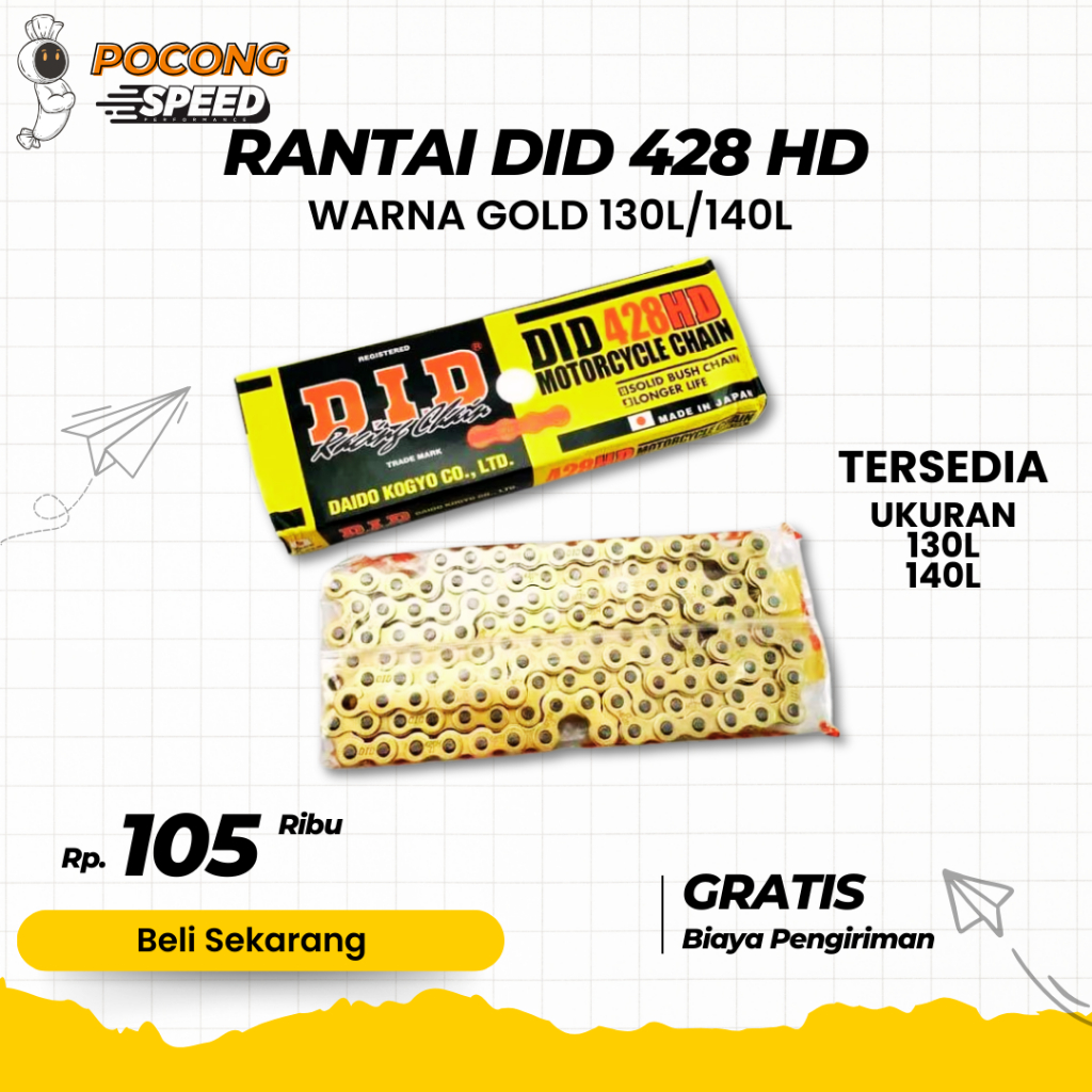 RANTE 428HD GOLD CHAIN GOLD 428 GOLD CHAIN 428 / GOLD CHAIN / GOLD CHAIN 428 130 140 / CHAIN