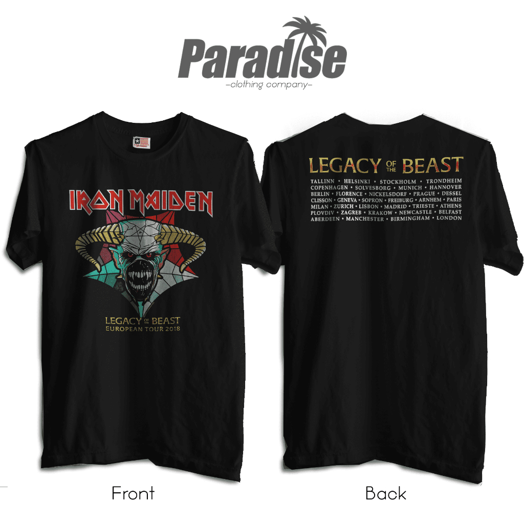 เสื้อยืด Paradise Band - Iron Maiden LOTB European Tour 2018