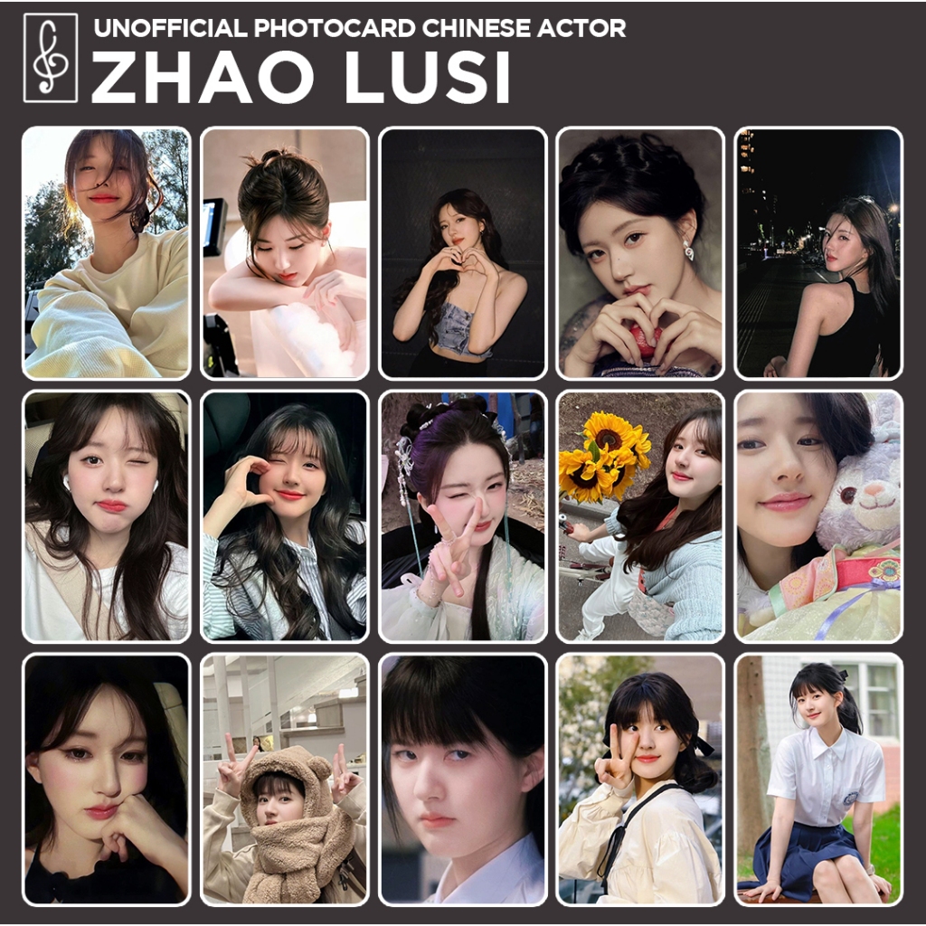 [นักแสดงภาษาจีน] Photocard ZHAO LUSI FANMADE