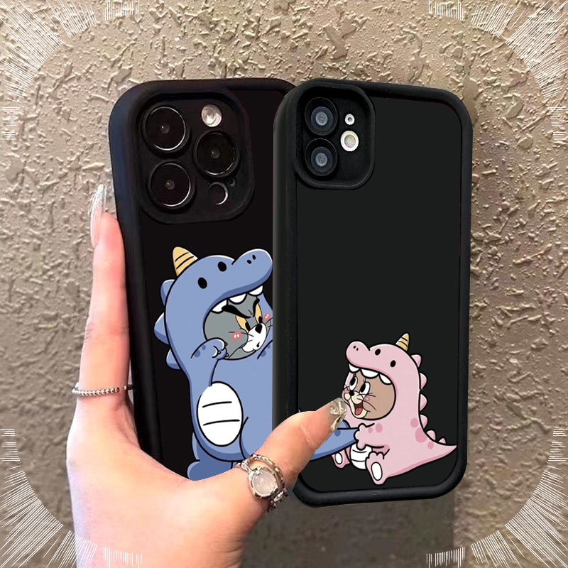 [Softcase Android ] Lucucase Case Couple Tom Jerry Casing hp Oppo A15 A35 A16 A54S A16K A17 A8 A31 A18 A38 A3S A5 A12E A33 A54A55A57A77A58A7A12A58A1A9 F17 PRO A93A94A36A76K10A96A98F23 RENO 4 5 8t REALME 7 8 8I Pro 10C11C157IC20C21C31