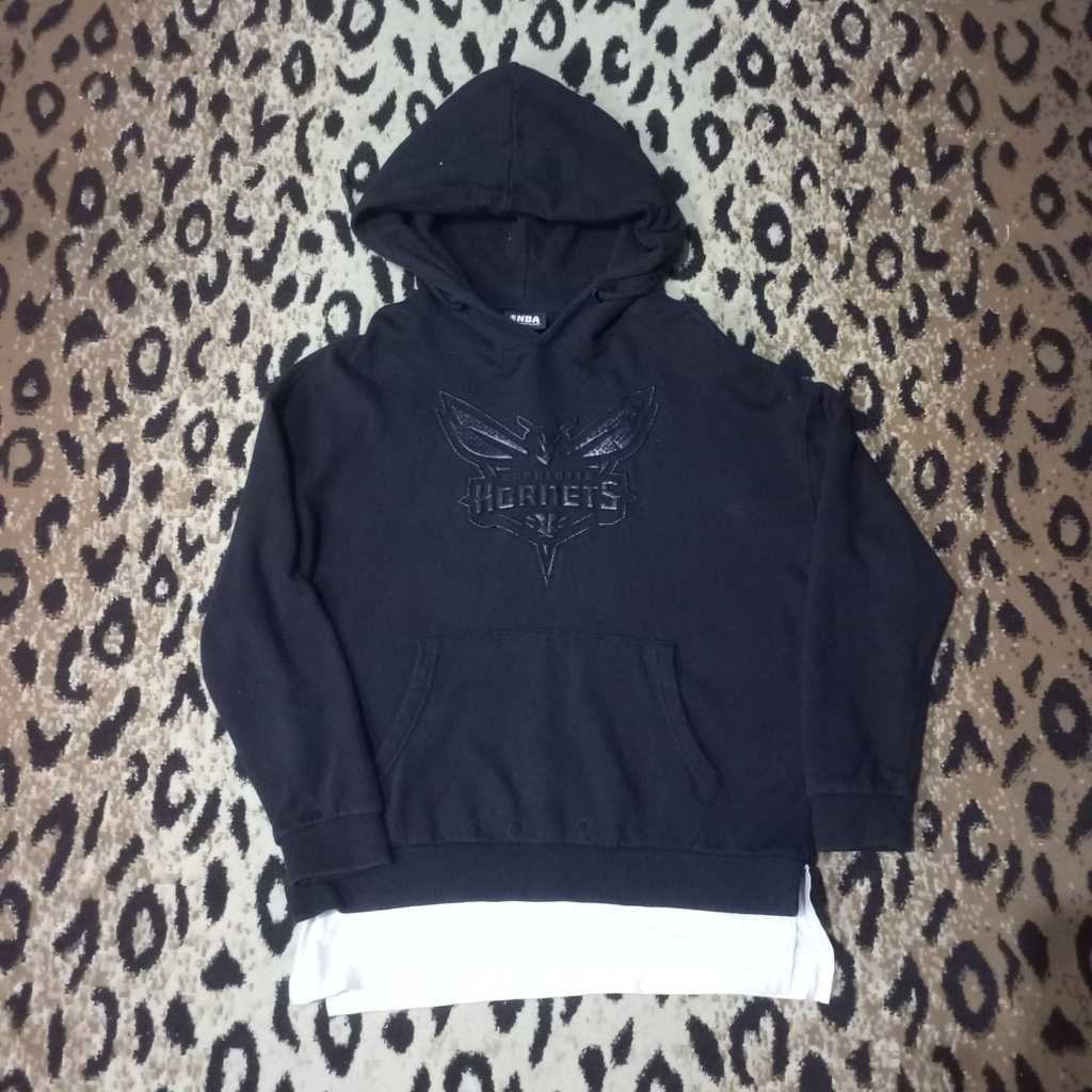 Hoodie NBA HORNETS / NBA Hoodie Hornets เสื้อแจ็คเก็ตเสื้อกันหนาวสีดํา nba