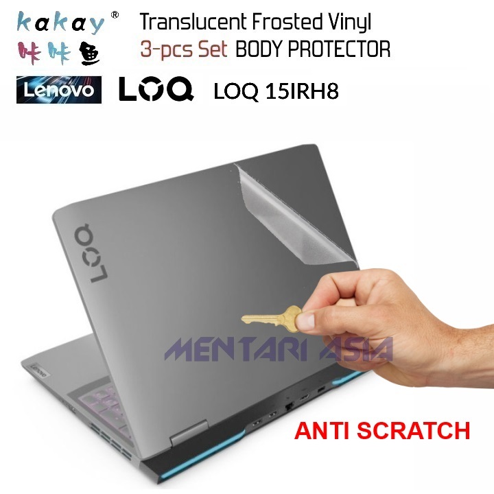 Lenovo LOQ 15IRH8 Body Protector - KAY Premium MATTE Vinyl