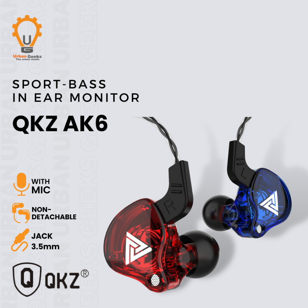 QKZ AK6 Quality Knowledge Zenith With Mic Sports In-Ear Hi
