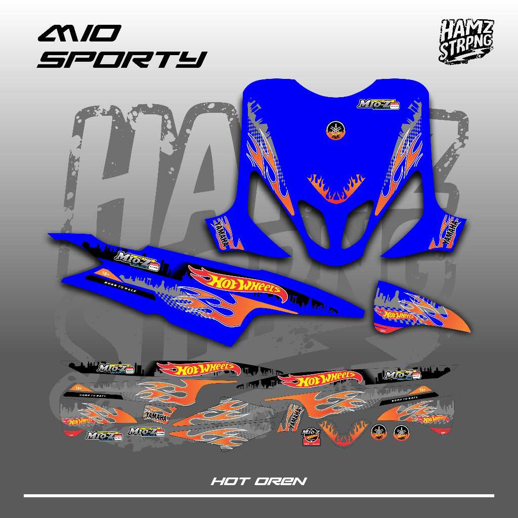 Transparent Striping Mio Sporty/Smile Hotwheels Concept