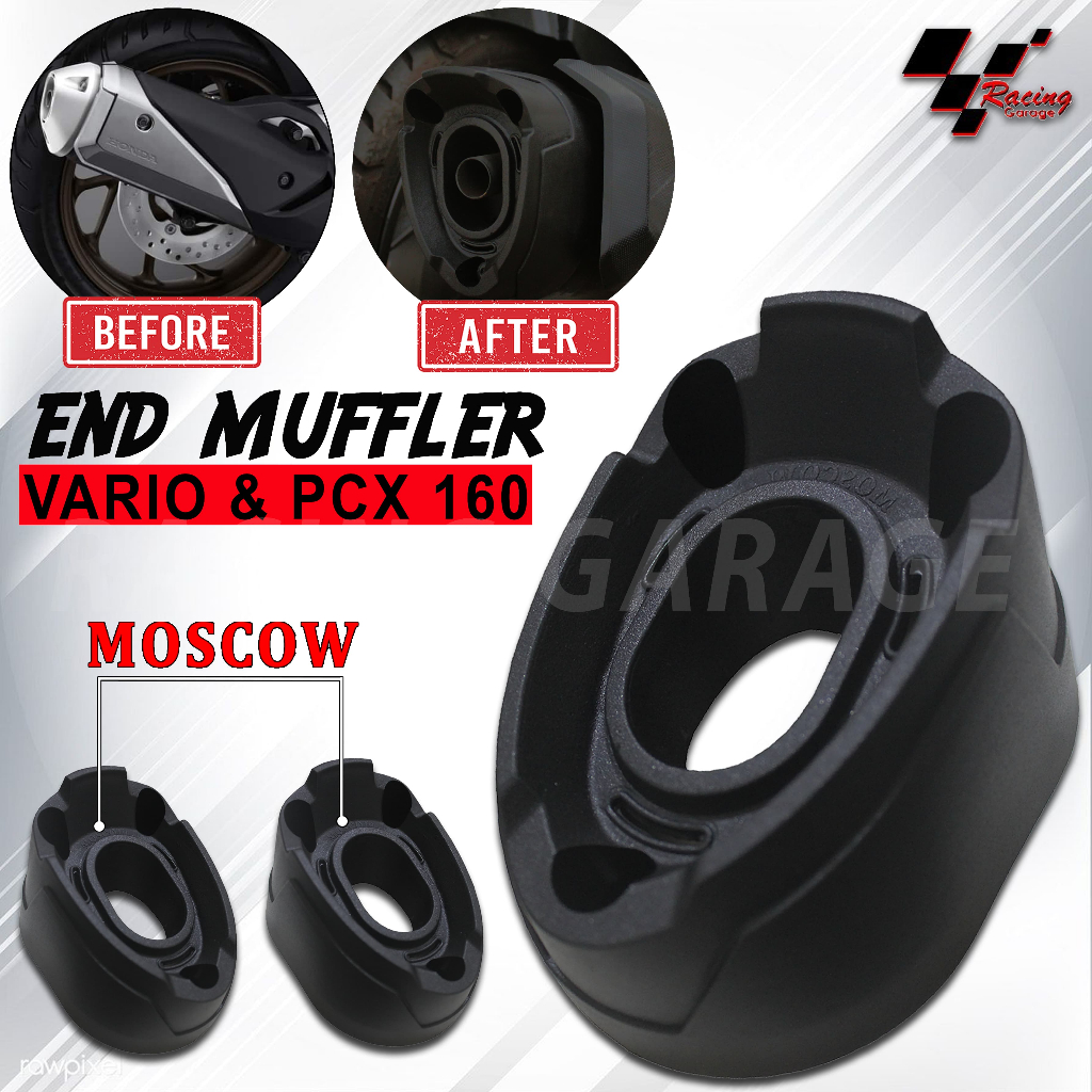 END MUFFLER VARIO 160 ABS CBS ISS PCX 160 MUFFLER V160 PCX160 HONDA PNP