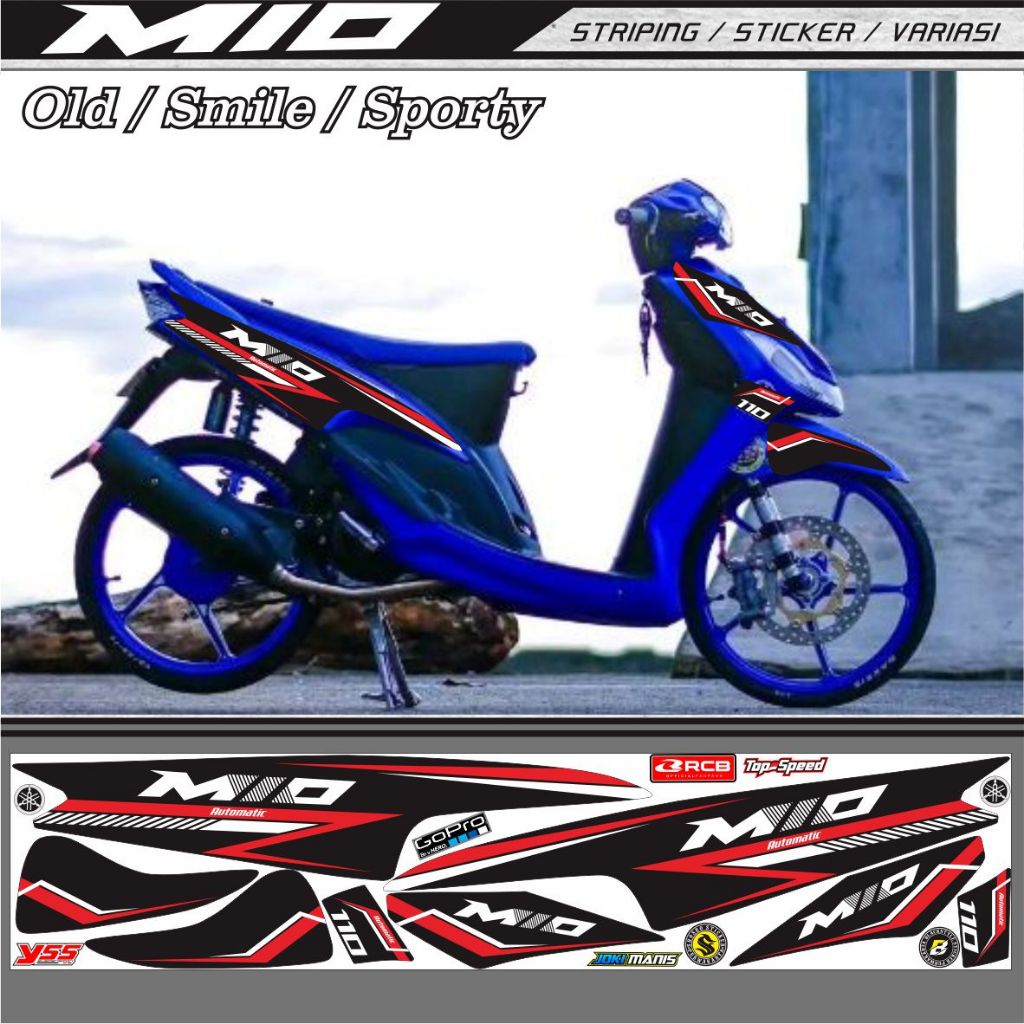 สติ๊กเกอร์/สติ๊กเกอร์/ไฟส่องสว่างสําหรับ HONDA MIO OLD MIO SMILE LATEST VARIATION MOTIFS SIMPLE LATE