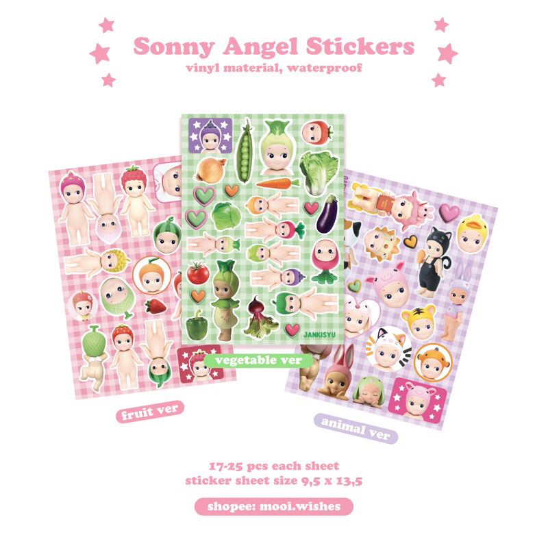Sonny Angel Sheet Deco Sticker Mobile Laptop Journaling Penpal