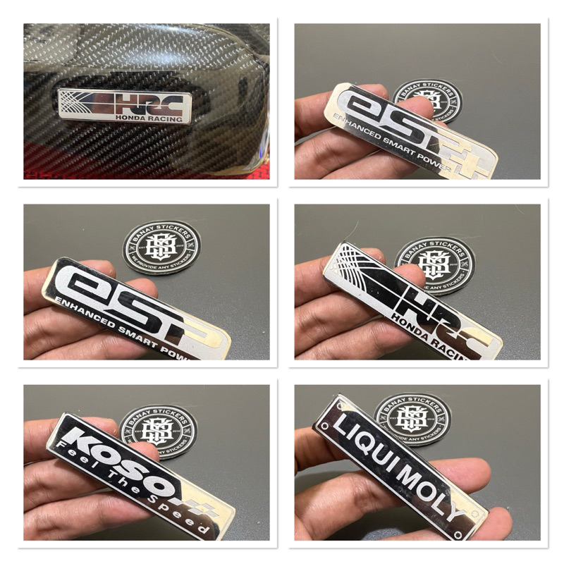 HONDA ESP HRC KOSO STAINLESS FILTER EMBLEM
