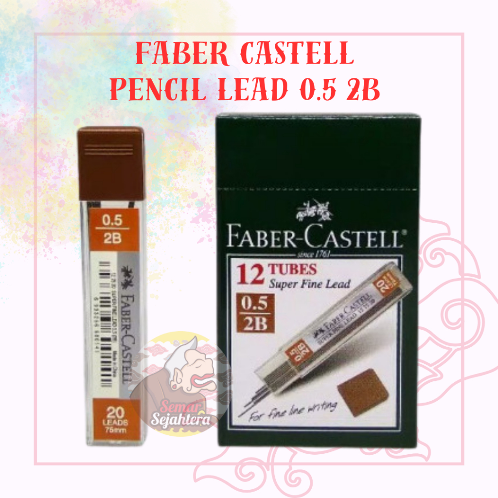 [TUBE] FABER-CASTELL 0.5MM 2B MECHANICAL PENCIL LEAD