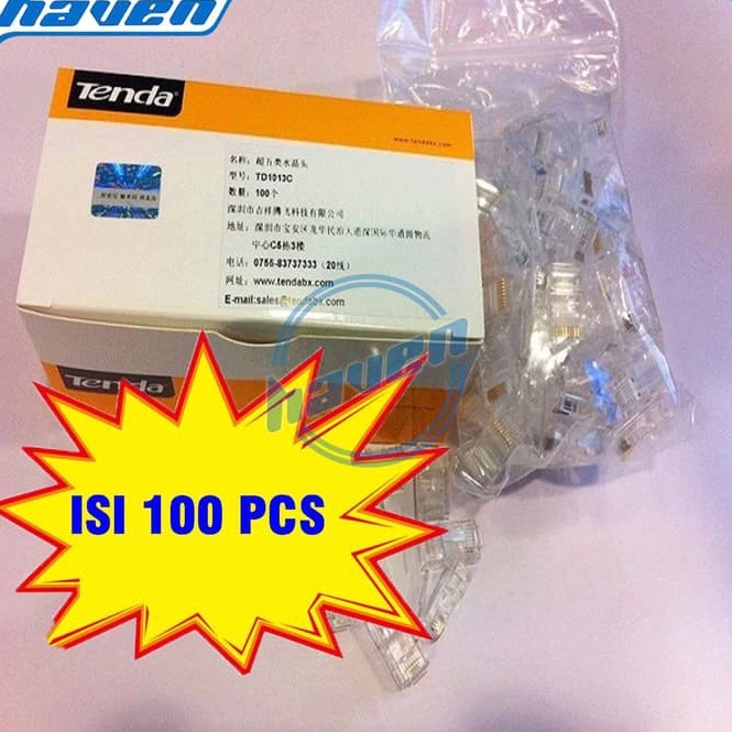 TENDA ราคาพิเศษ ORIGINAL TENT RJ45 LAN CONNECTOR RJ45 CONNECTOR
