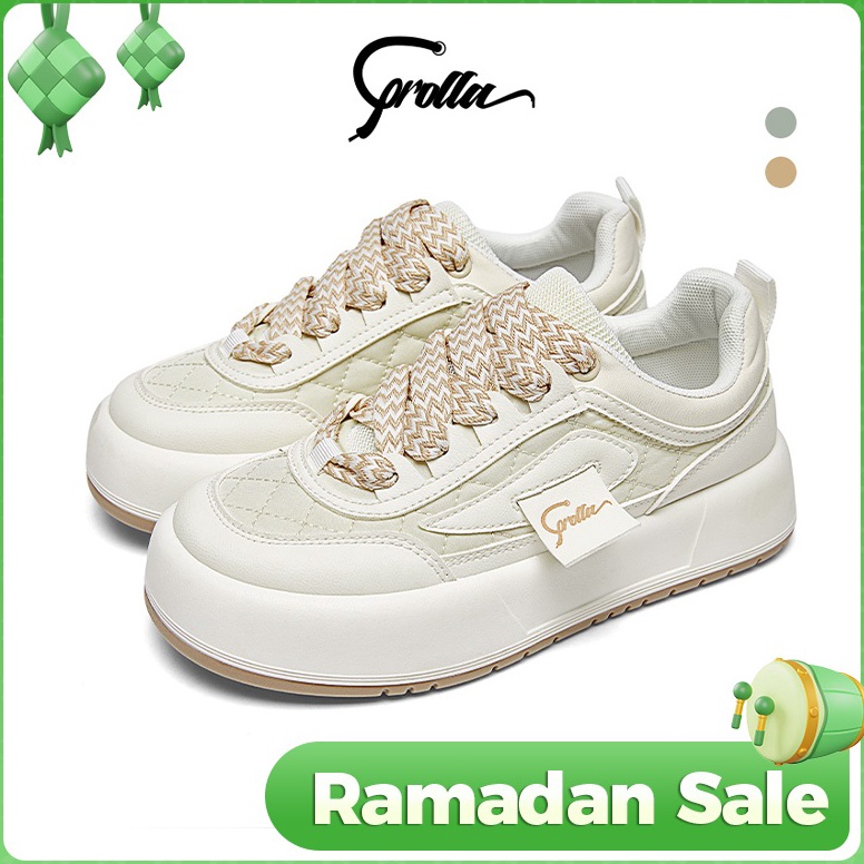 Popular COROLLA Lily รองเท้าผู้หญิง รองเท้าผ้าใบสไตล์เกาหลีสีขาว coX ล่าสุด312334