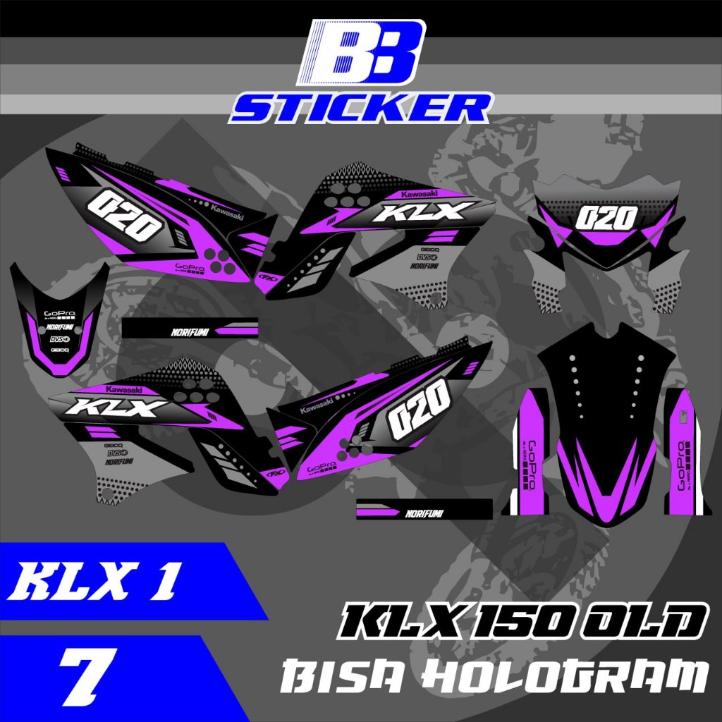 สติ๊กเกอร์ KLX Striping Old KLX KLX 150 SHORT REAR SPAKBOR KLX 1