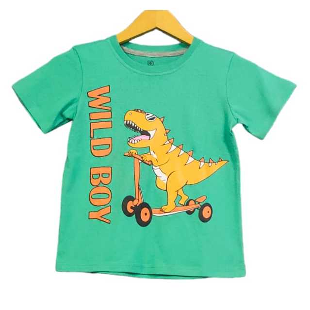 DINO SCOOTER KIDS เสื้อยืด AGES 1-10 ปี