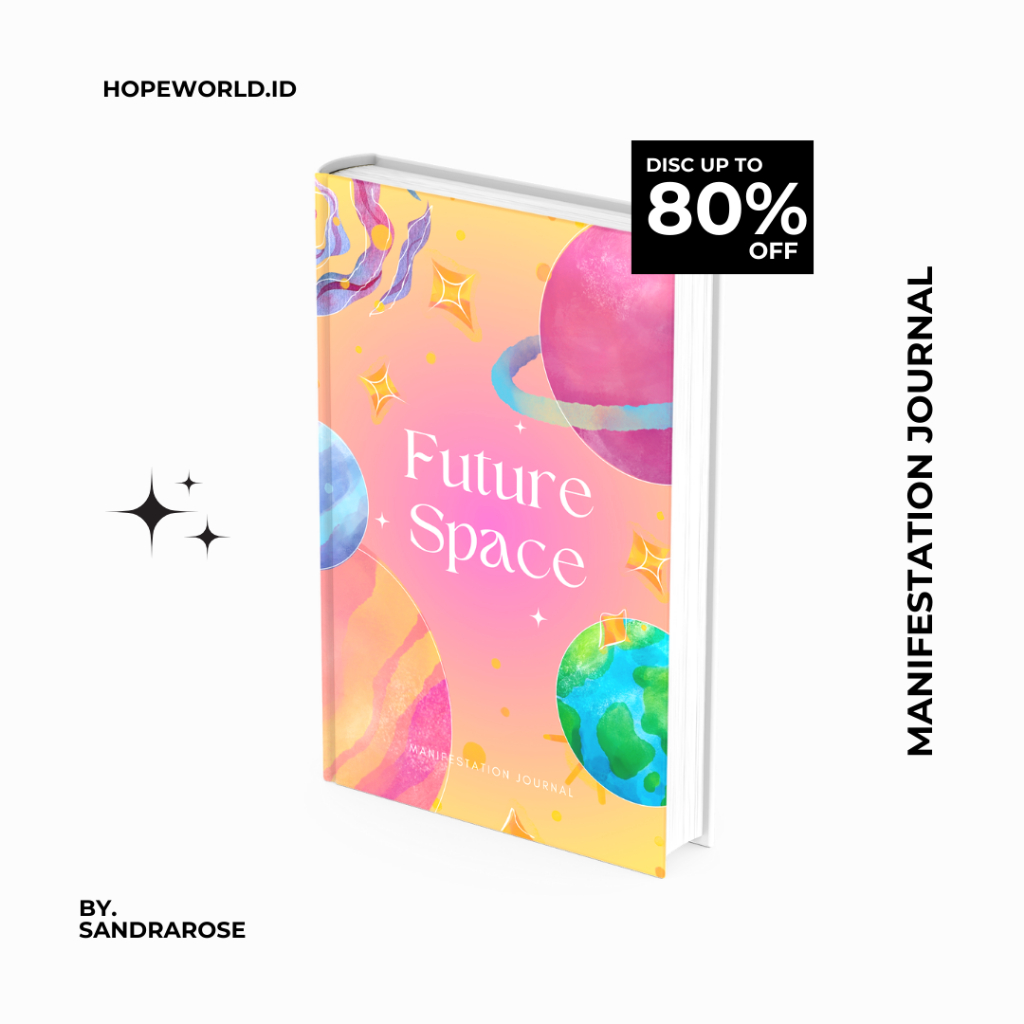Manyism Journal - Future Space โดย SANDRAROSE, Gratitude Journal, Manifest Journal Book