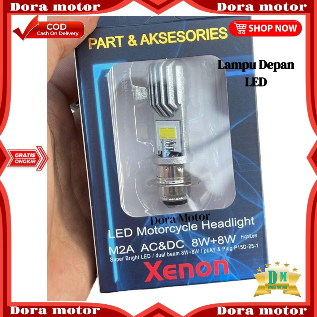AYOTO Xenon M2A H6 AC DC ไฟหน้า LED สําหรับรถจักรยานยนต์อัตโนมัติและใต้กระดูก H6