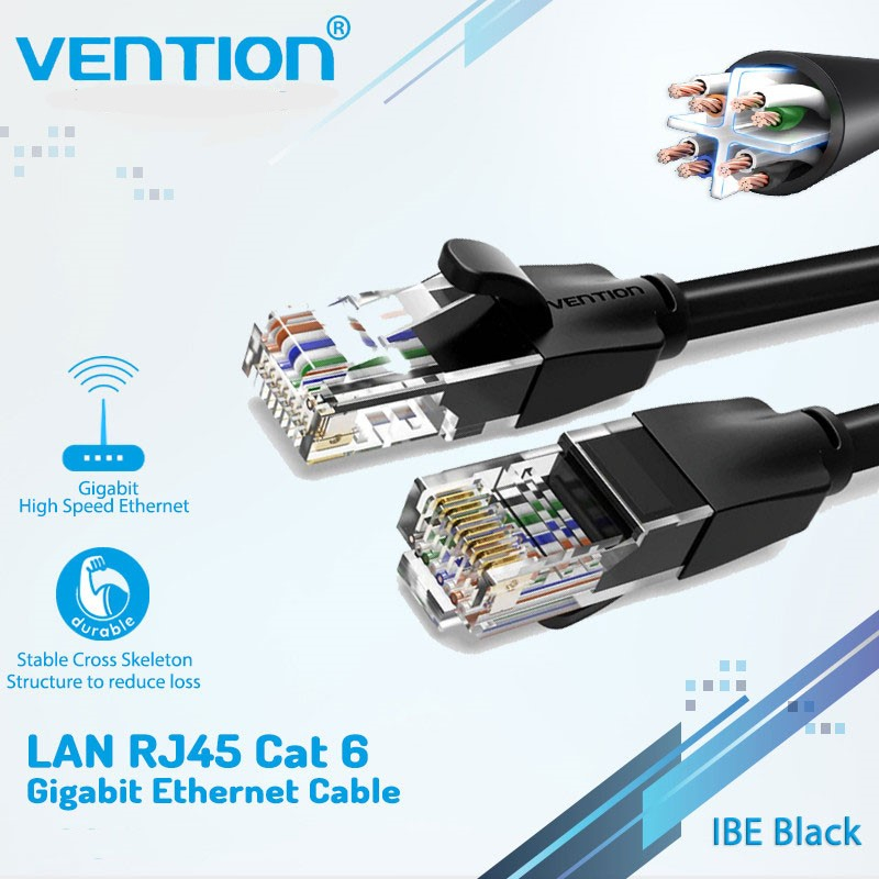 VENTION สาย LAN RJ45 Cat6 Gigabit Ethernet 25 เมตร - IBEBS