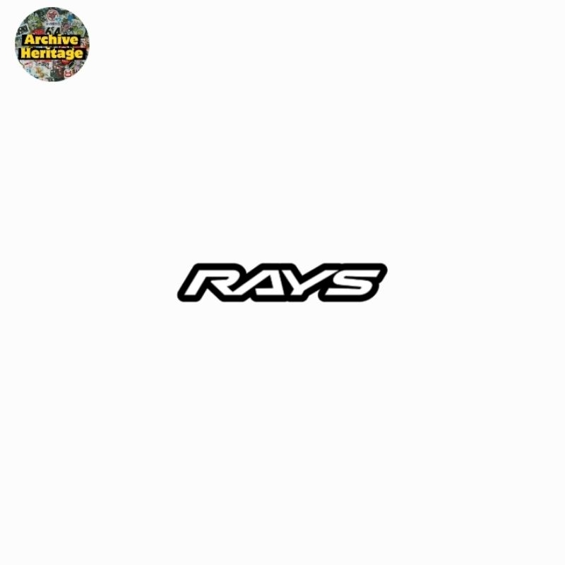 สติ๊กเกอร์ RAYS Wheels อุปกรณ์ตกแต่งขอบรถยนต์