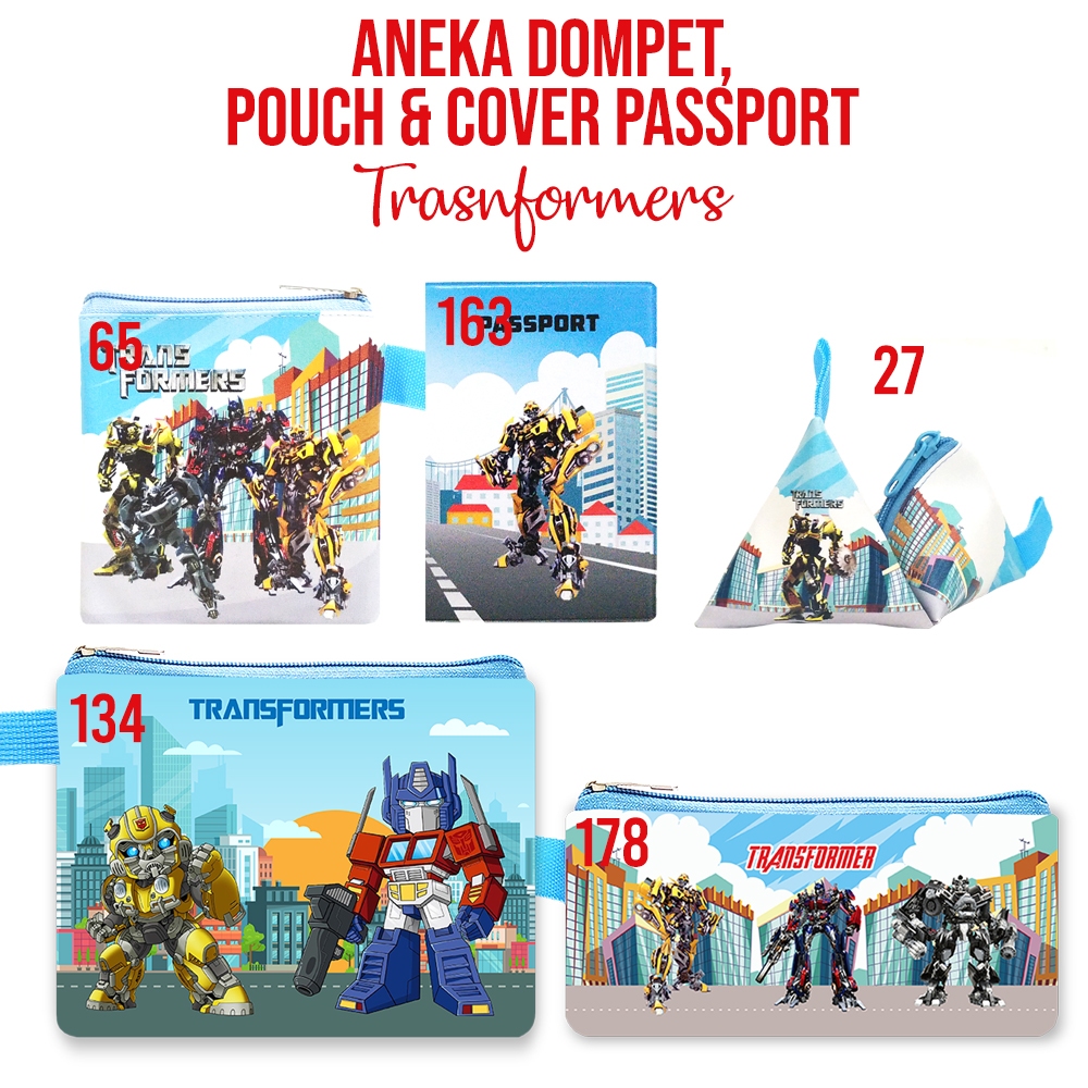 Transformers Blue Long Coin Purse Case Sling Bag Children Character ของที่ระลึก Transformer Birthday Gift