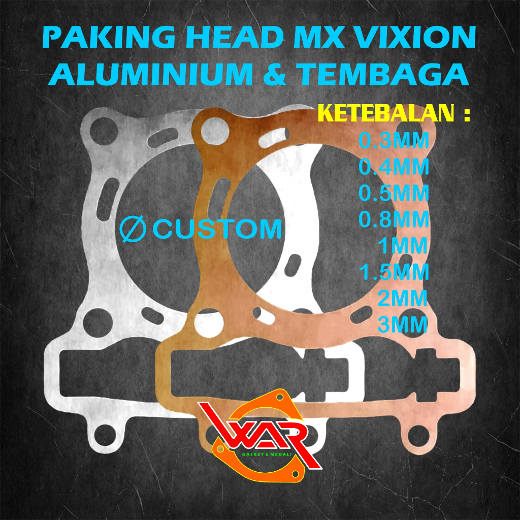 VIXION OLDPPER 3C1 NVL ทองแดงอลูมิเนียมหัวปะเก็นสําหรับ VIXION MX 135 1S7 Yamaha LC135 / Y15ZR / FZ1