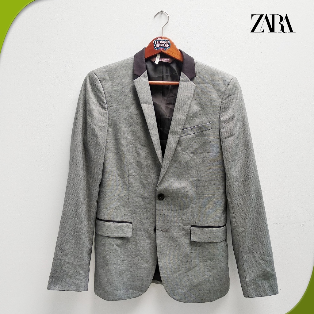 เสื้อโค้ท Zara MAN สีเทา สําหรับผู้ชาย