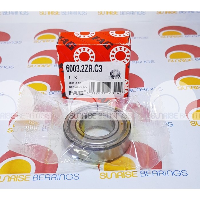 แบริ ่ งบอลร ่ องลึก FAG 6003 2ZR C3