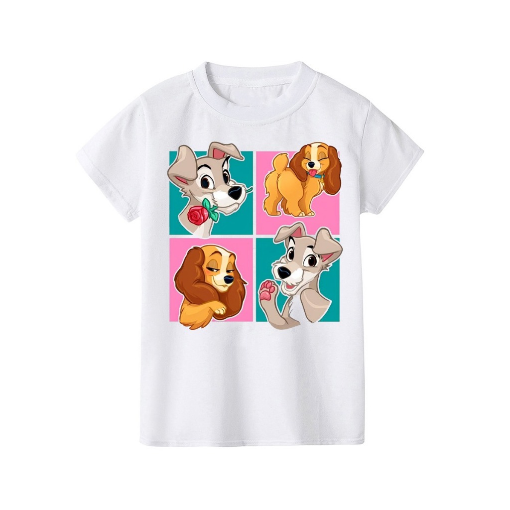 เสื้อยืด Cute AND Aesthetic FOUR BLOCK LADY AND THE TRAMP น่ารัก