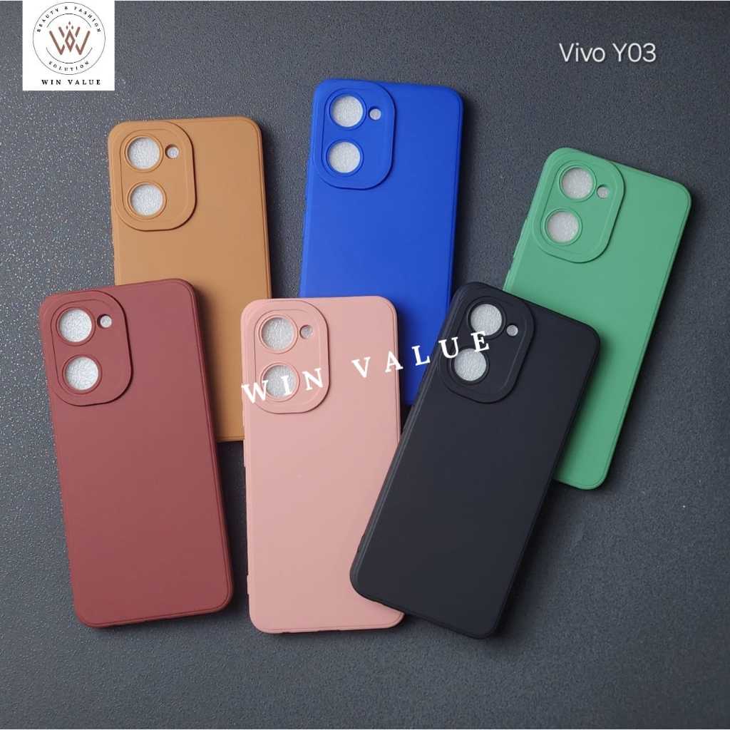 Vivo Y03T Vivo Y03 Case Pro Camera Softcase Black Matte Case Vivo Y03T Vivo Y03