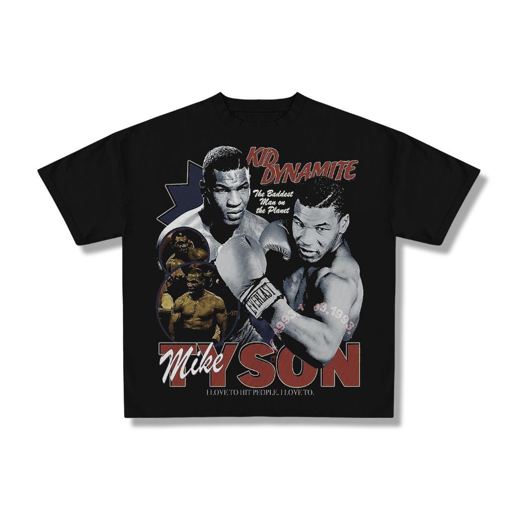 Wijie รสชาติ - VINTAGE Mike Tyson พิมพ์เสื้อยืดสําหรับชาย Unisex Distro Mike Tyson/VINTAGE เสื้อยืด