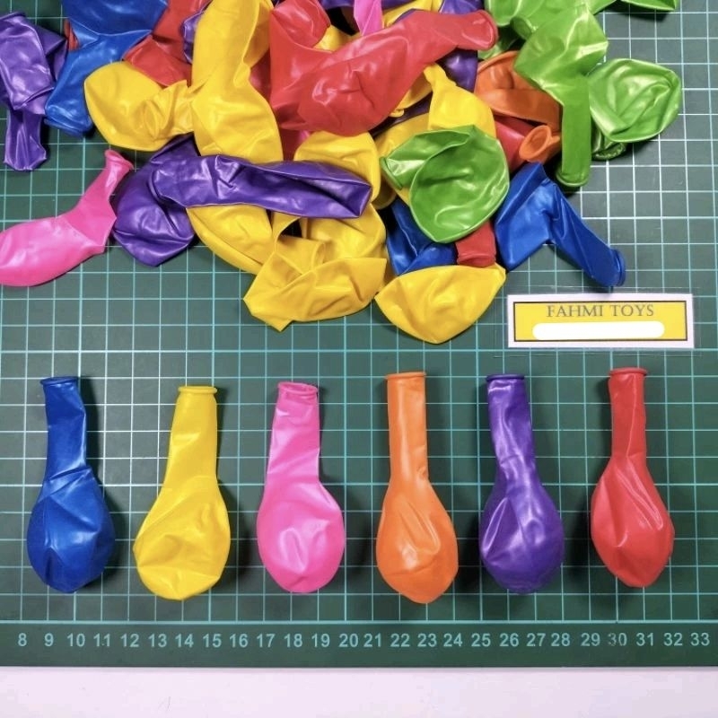 100 ชิ้น 6 นิ้ว metallic balloons ลูกโป่งกลมเมทัลลิกสีสดใส