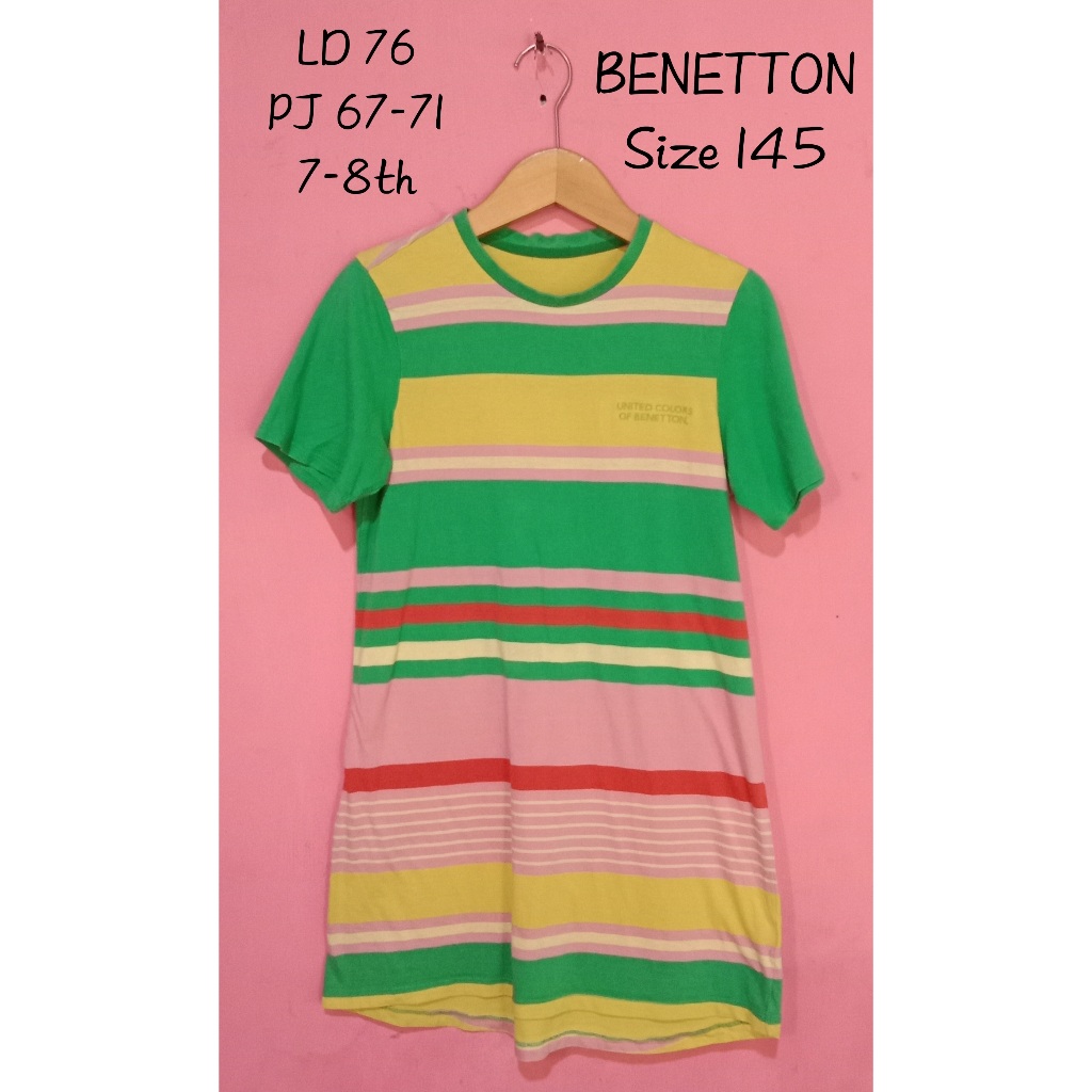 เสื้อทูนิค สําหรับเด็ก 7-8 ปี BENETTON thrf