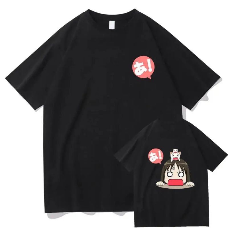 Hitam เสื้อยืด พิมพ์ลายอนิเมะ Distro Azumanga Daioh Chiby สีดํา สําหรับผู้ชาย และผู้หญิง