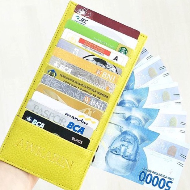 โปรโมชั่นจํานวนจํากัด SAFFIANO CARD HOLDER 24 SLOT CARD WALLET
