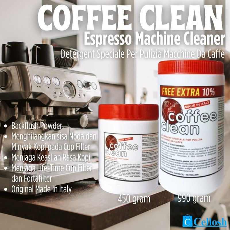 MESIN Coffee Clean Espresso Machine Cleaner Powder Descaler Espresso Coffee Machine Cleaner 990 กรัม