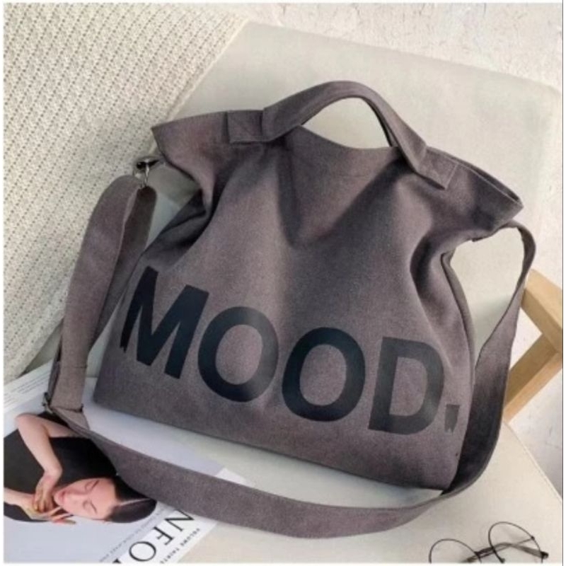 Mood Fashion Korean Trending Tote Bag / Canvas Tote Bag / Korean Fashion Bag