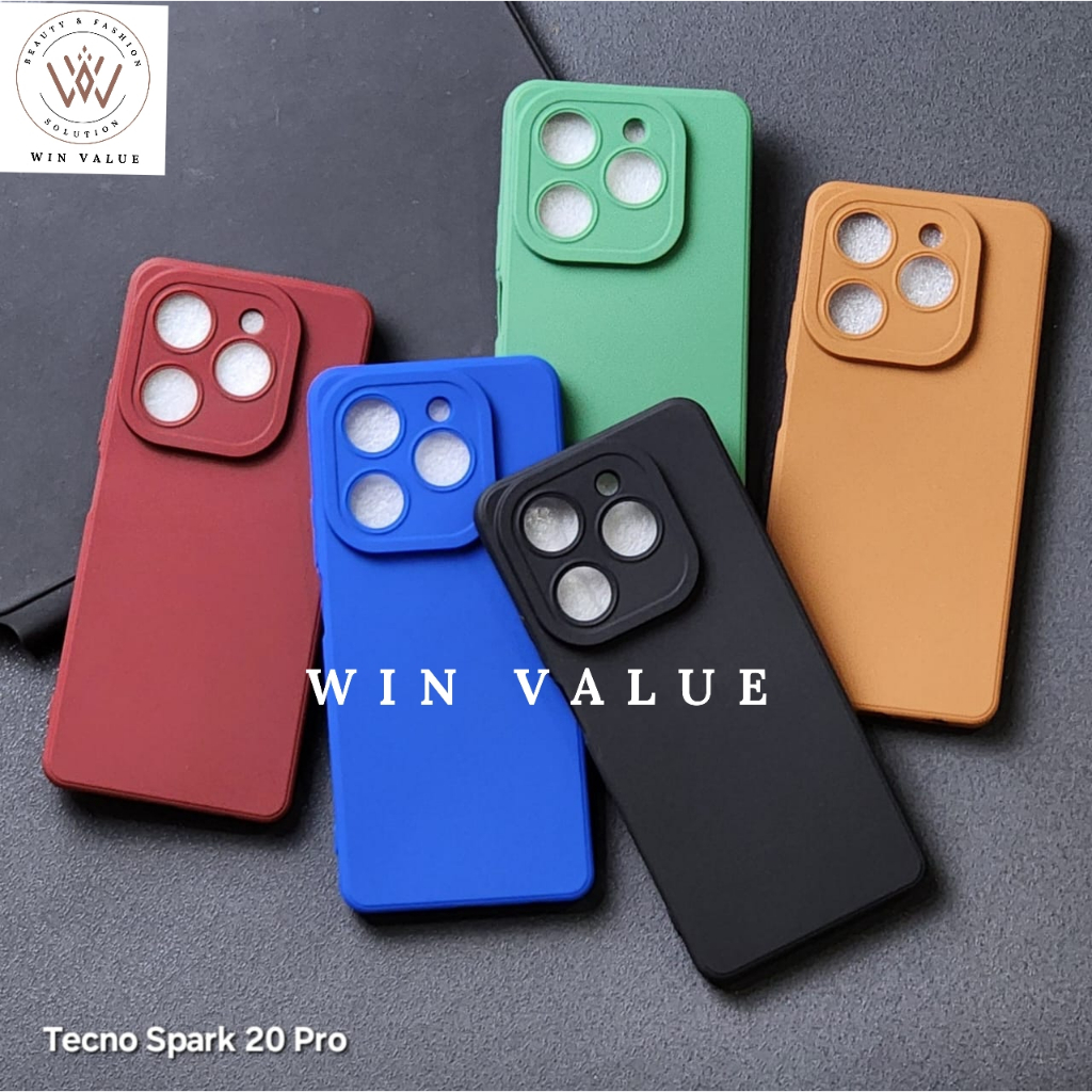 Tecno Spark 20 Pro Plus Tecno Spark 20 Pro กรณี Pro กล้อง Softcase สีดํา Matte Case Tecno Spark 20 P