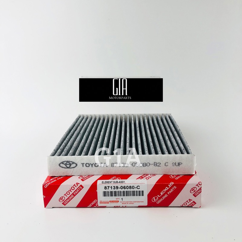 ไส้กรองคาร์บอน AC/Cabin สําหรับ Innova Vios Yaris Fortuner Hilux Alphard Old (87139-06080-C)