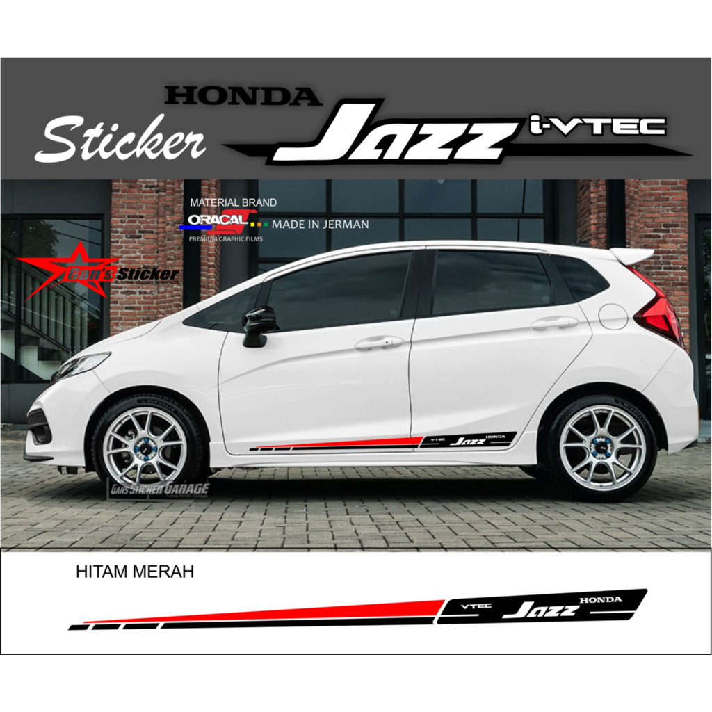 สติ๊กเกอร์ honda jazz rs, อุปกรณ์เสริม honda jazz rs, สติ๊กเกอร์ข้าง hoda jazz