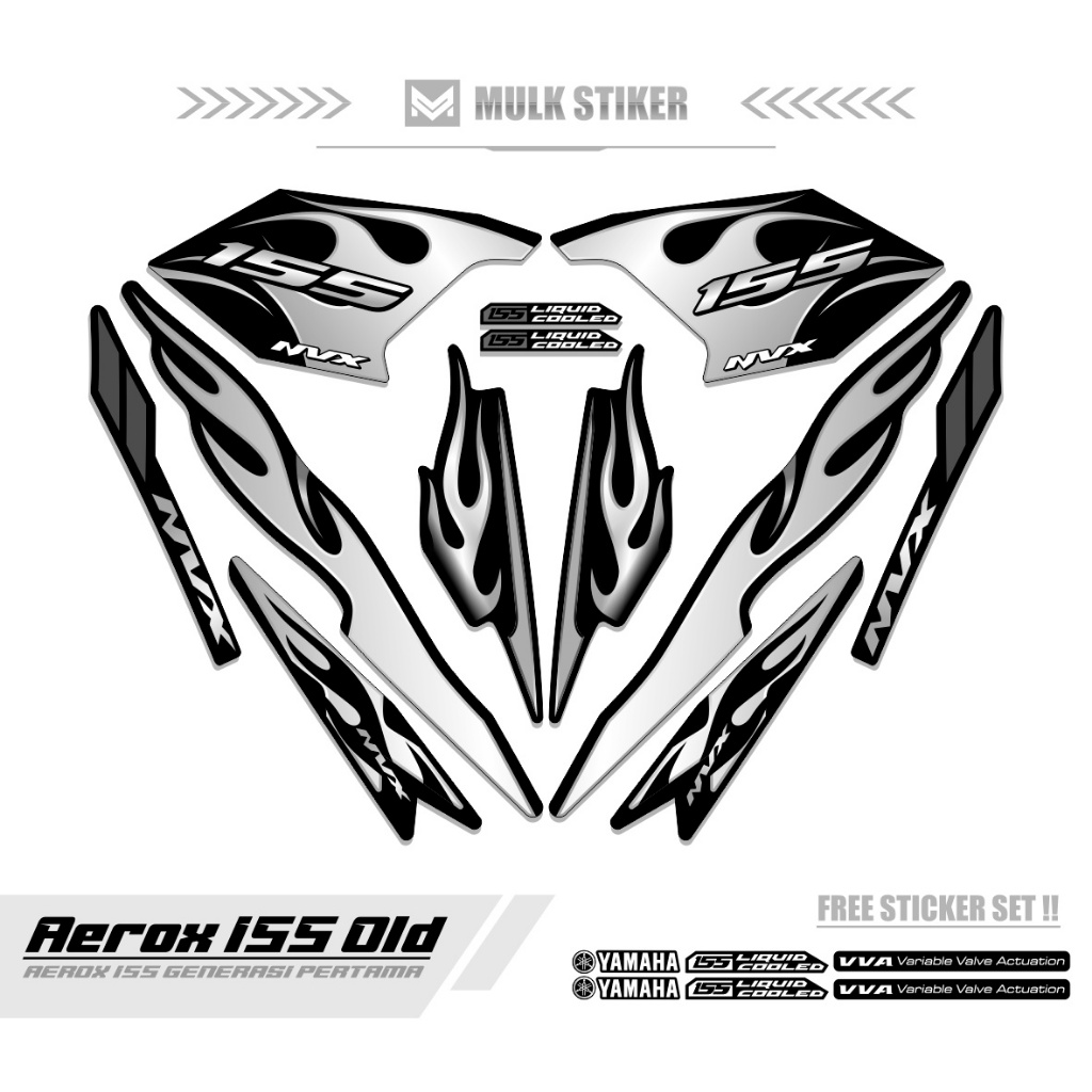 Striping AEROX LAMA 155 MOTIF 70 / สติ๊กเกอร์ AEROX OLD 155 VVA / สติ๊กเกอร์ AEROX 155 VVA UNIK / สต