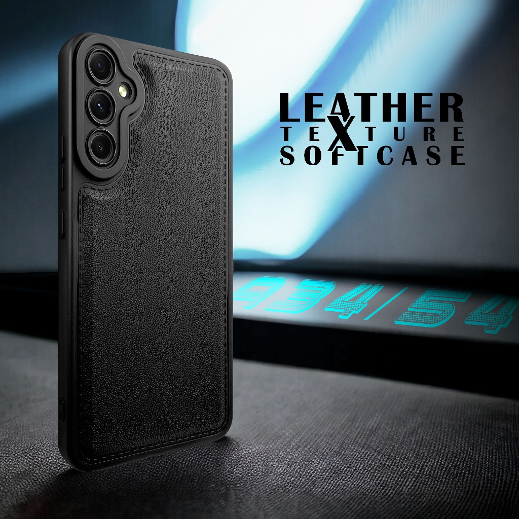 HP Samsung A55 5G Case Softcase LEATHER BLACK CAMERA PROTECTION Case เคสโทรศัพท์ Samsung A55 5G