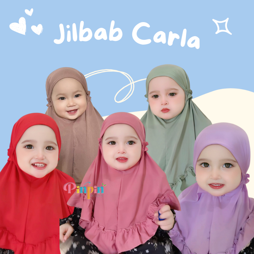 Pinpin Kids - CARLA ฮิญาบเด็ก 0-3 ปี / ฮิญาบเด็ก / ฮิญาบเด็กผู้หญิง